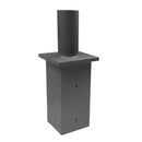 5" Square pole, vertical, single tenon adapter