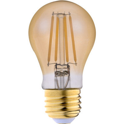 LED Advantage Filament A19 Bulb - 320 Deg - 4.5W - 350LM - E26 Base - Golden - Dimmable
