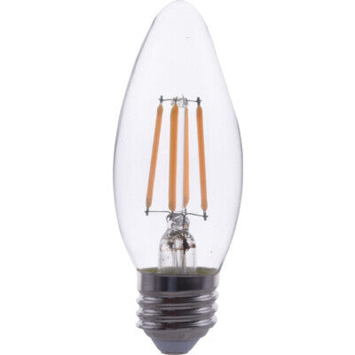 LED Advantage Filament B11 Bulb - 320 Deg - 5W - 500LM - E26 Base - Dimmable