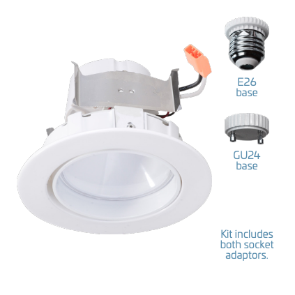 LED Downlight Kit Rotatable Eye 4 Inch - 11W - 650LM - 4000K