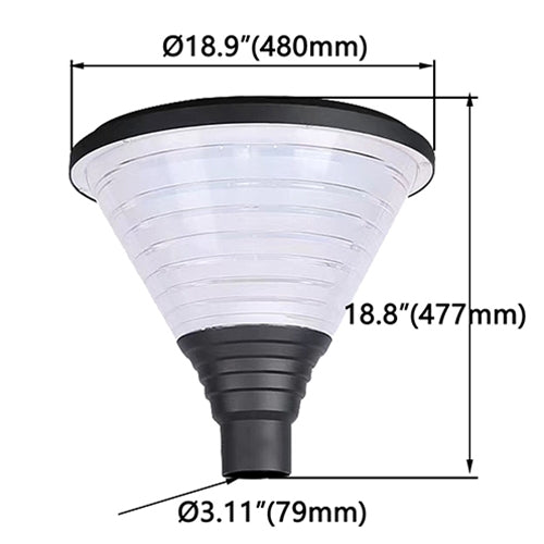 LED Hourglass Post Top Light - 60W - 8,010LM - 5000K - AC 120-277V