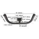 Bullhorn Bracket - Double Heads 180° - Wall Mounted