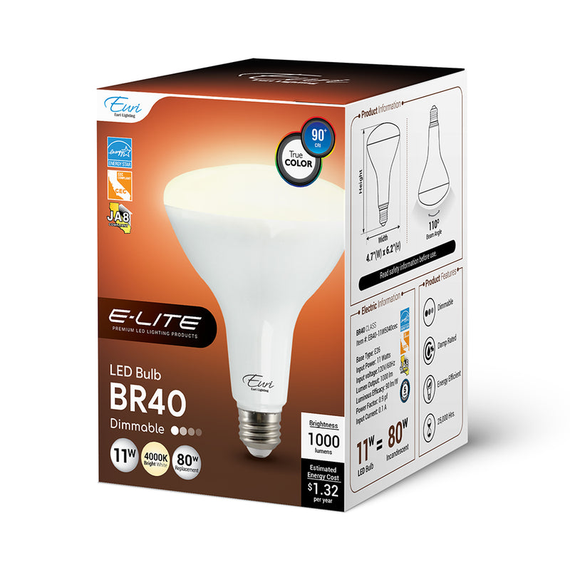 LED BR40 Lamp - 11W - 1,000LM - 120V - 4000K