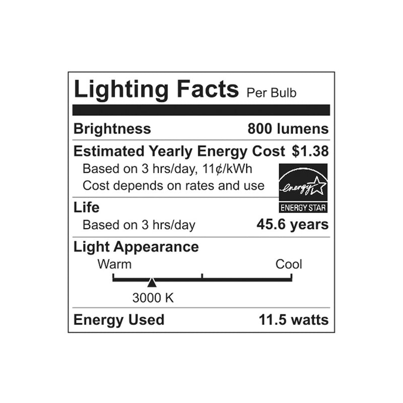 LED 7" Ceiling Light - 11.5W - 800LM - 3000K/4000K - 120V - White
