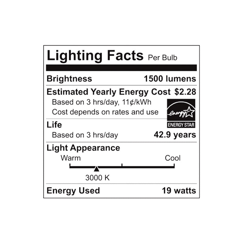 LED 12" Ceiling Light - 19W - 1,500LM - 3000K - 120V - Brushed Nickel