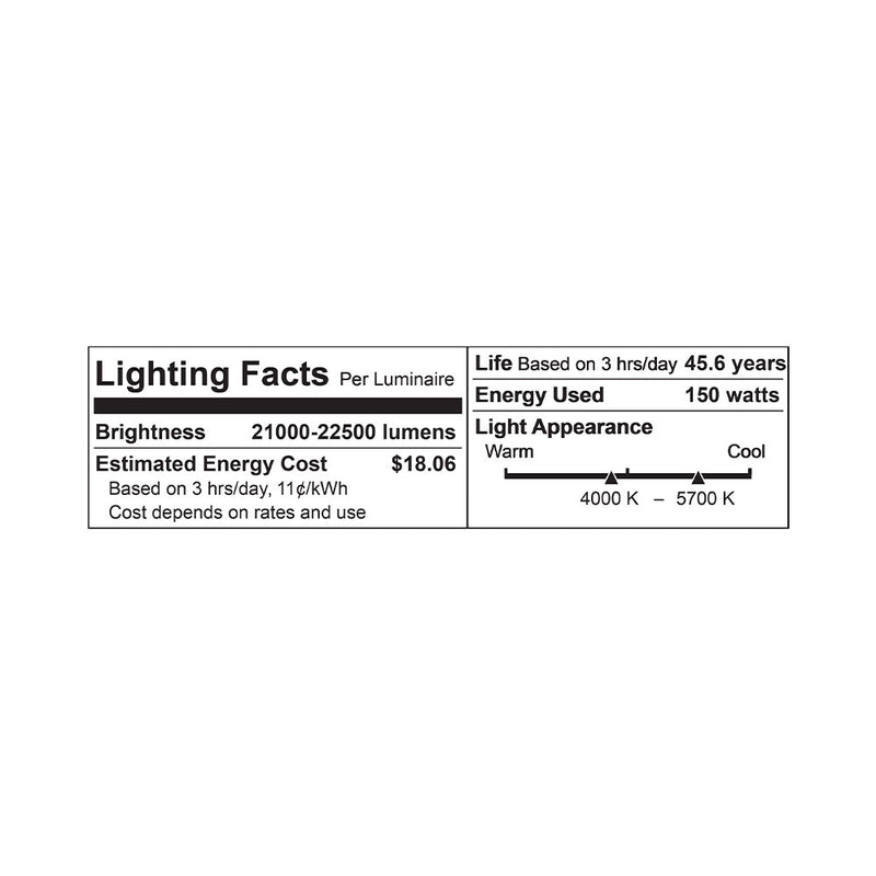 LED UFO High Bay Light - 150W - 22,500LM - IP65