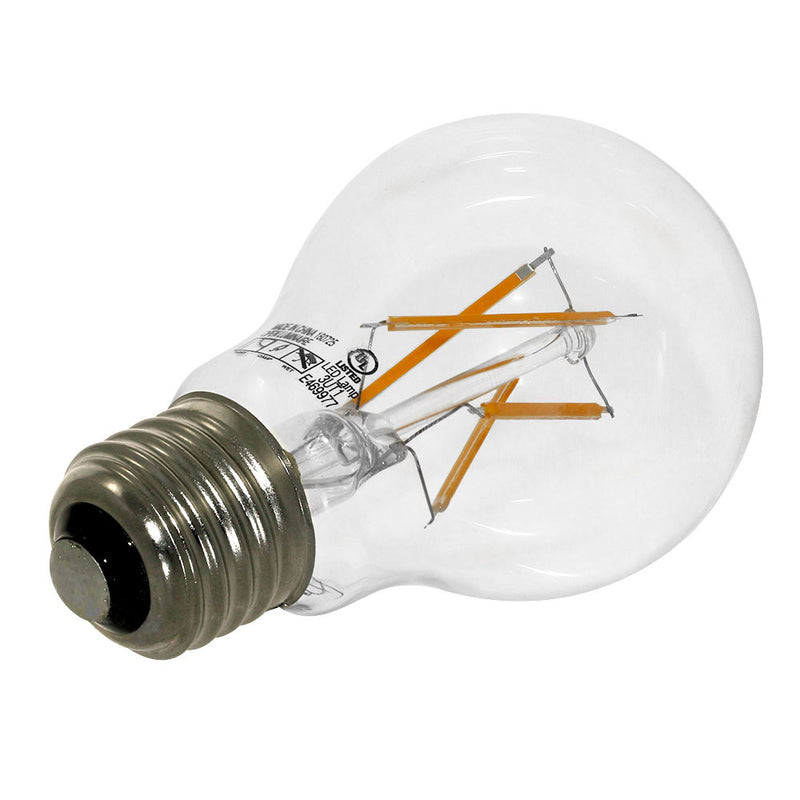 LED Filament A19 Lamps - 10W - 1,100LM - 120V - 3000K